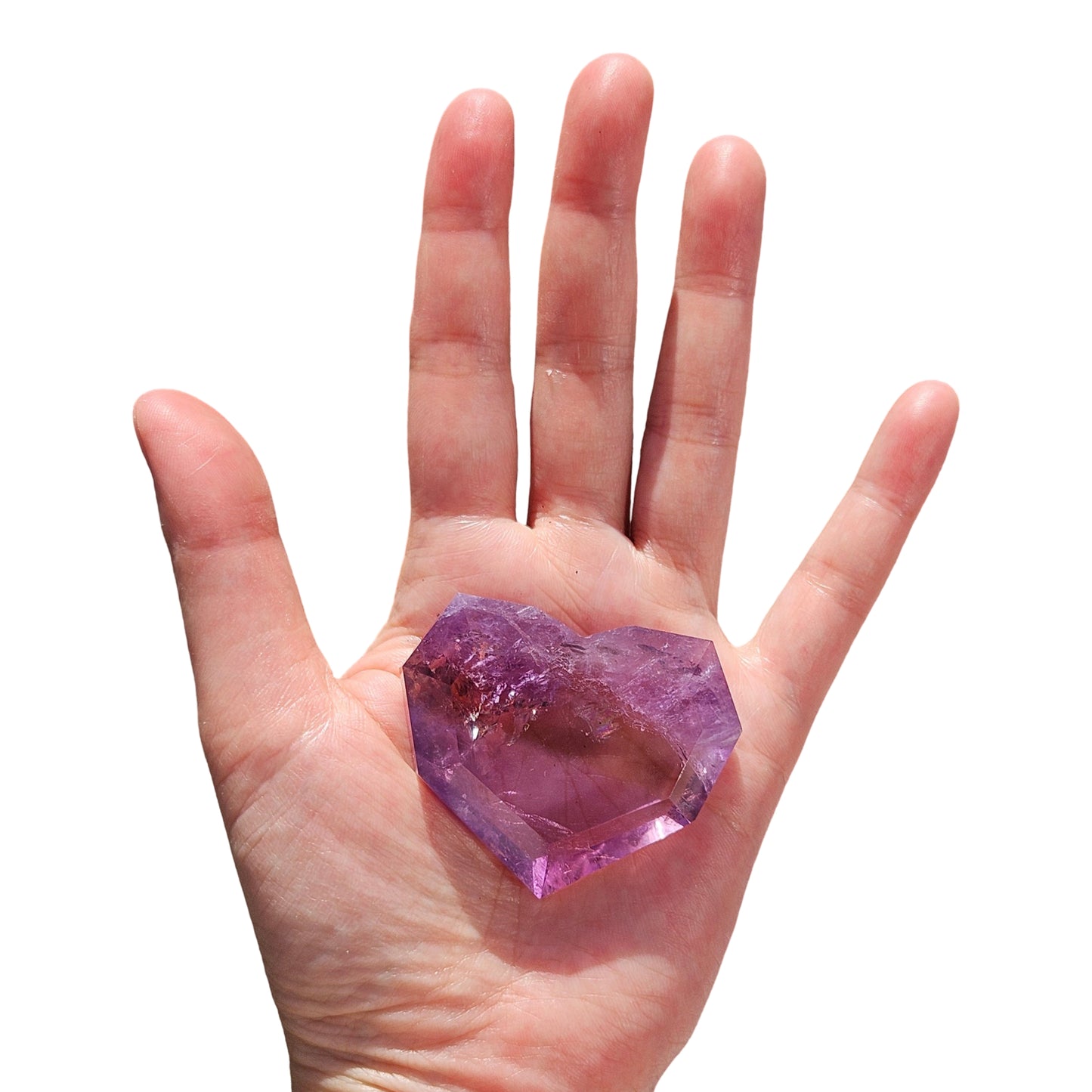 Ametrine Heart (High Quality)