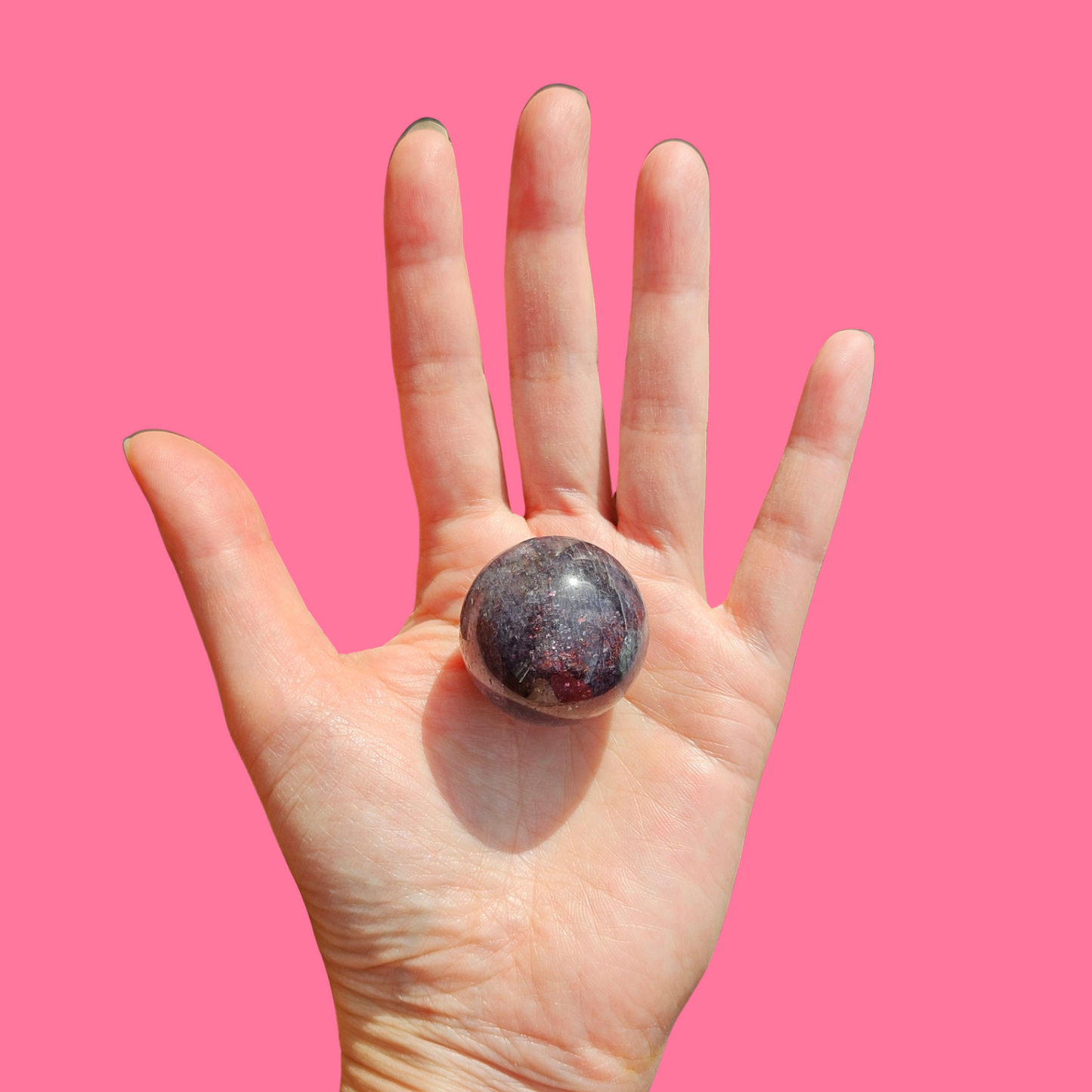 Bloodshot Iolite Sphere