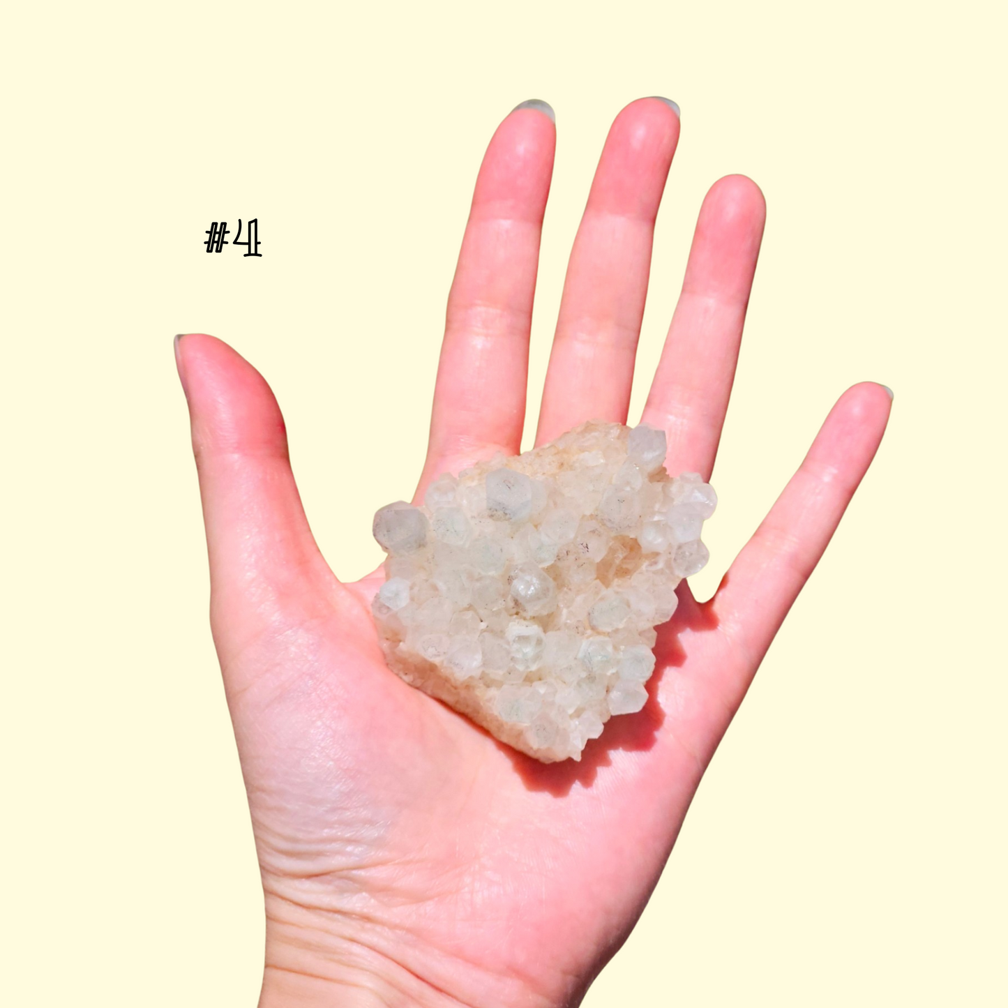 Green Phantom Quartz Crystal Cluster