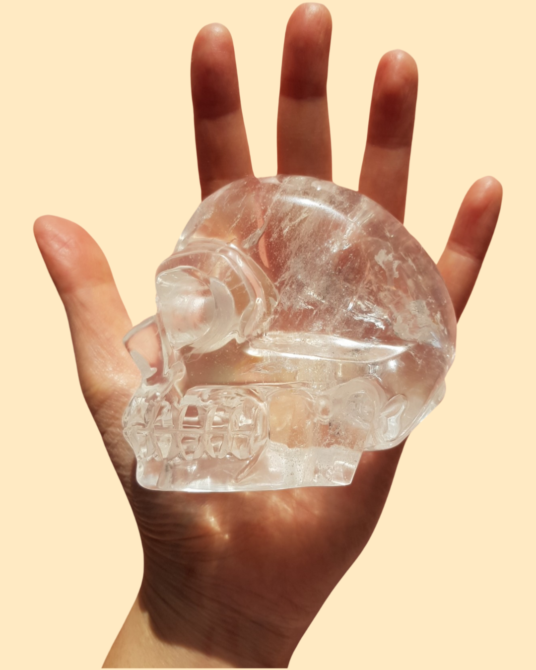 Clear Quartz Crystal Skull