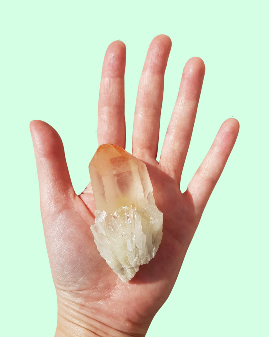 Pink Citrine Points