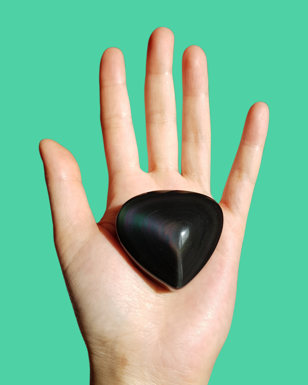Rainbow Obsidian Carving