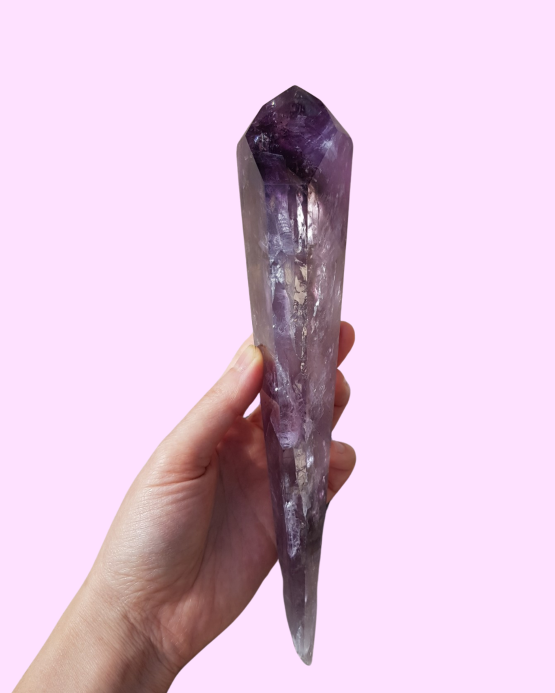 Amethyst Wand (Large 23cm) – Crystal Meditation NZ