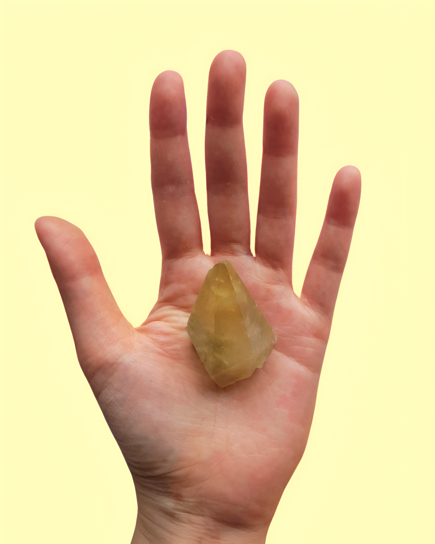 Yellow Stellar Beam Calcite (Dogtooth Calcite)