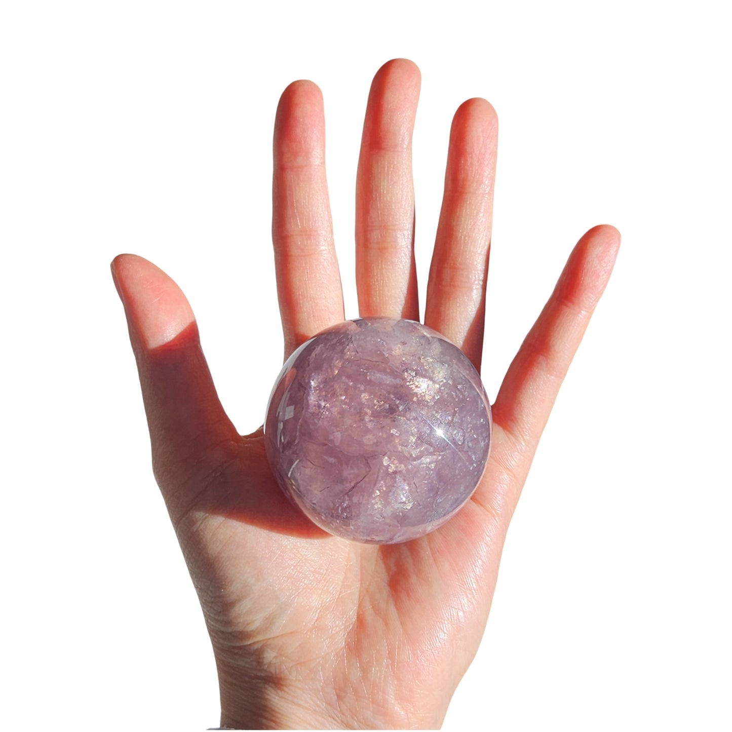 Mica in Fluorite Sphere | 5cm