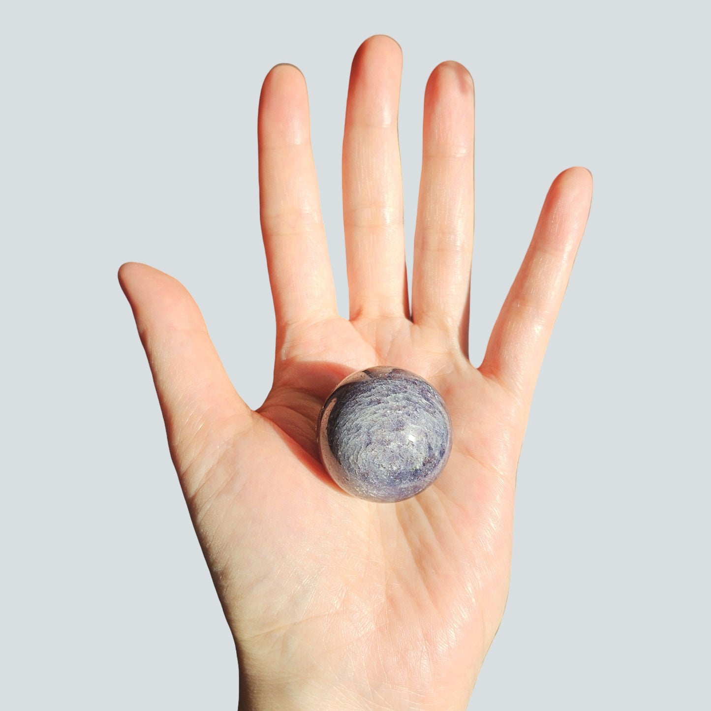 Bloodshot Iolite Sphere | Rare