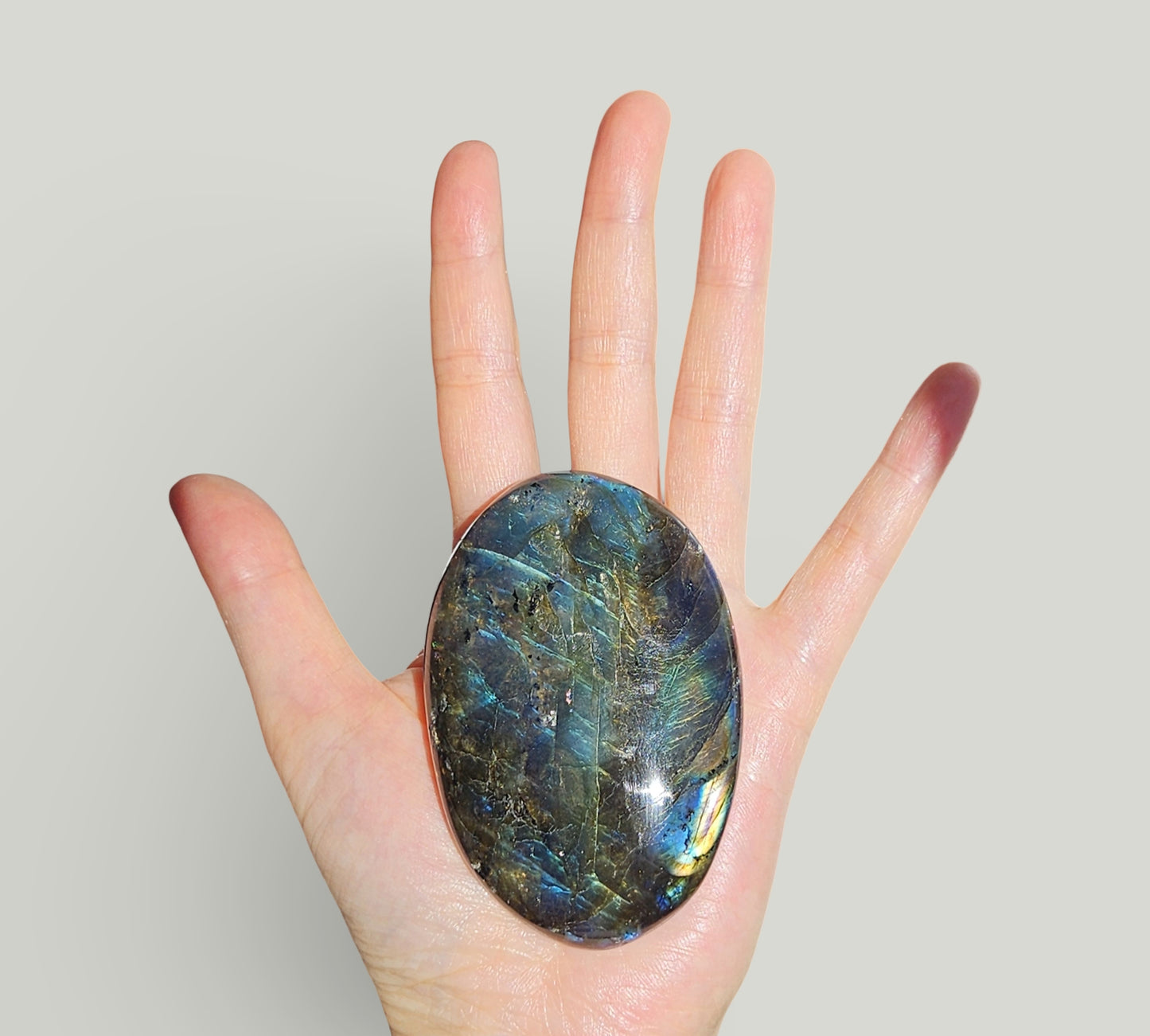 Labradorite Palmstone | High Grade