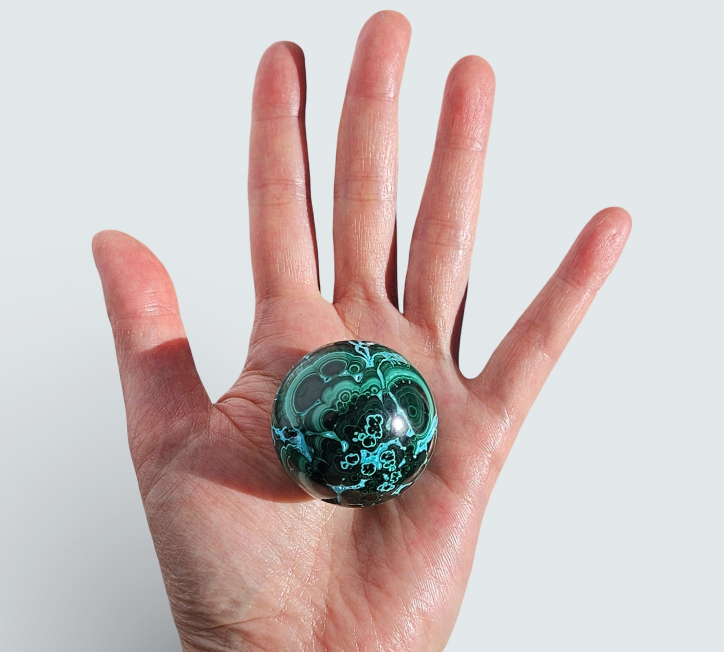 Malachite & Chrysocolla Sphere | High Grade