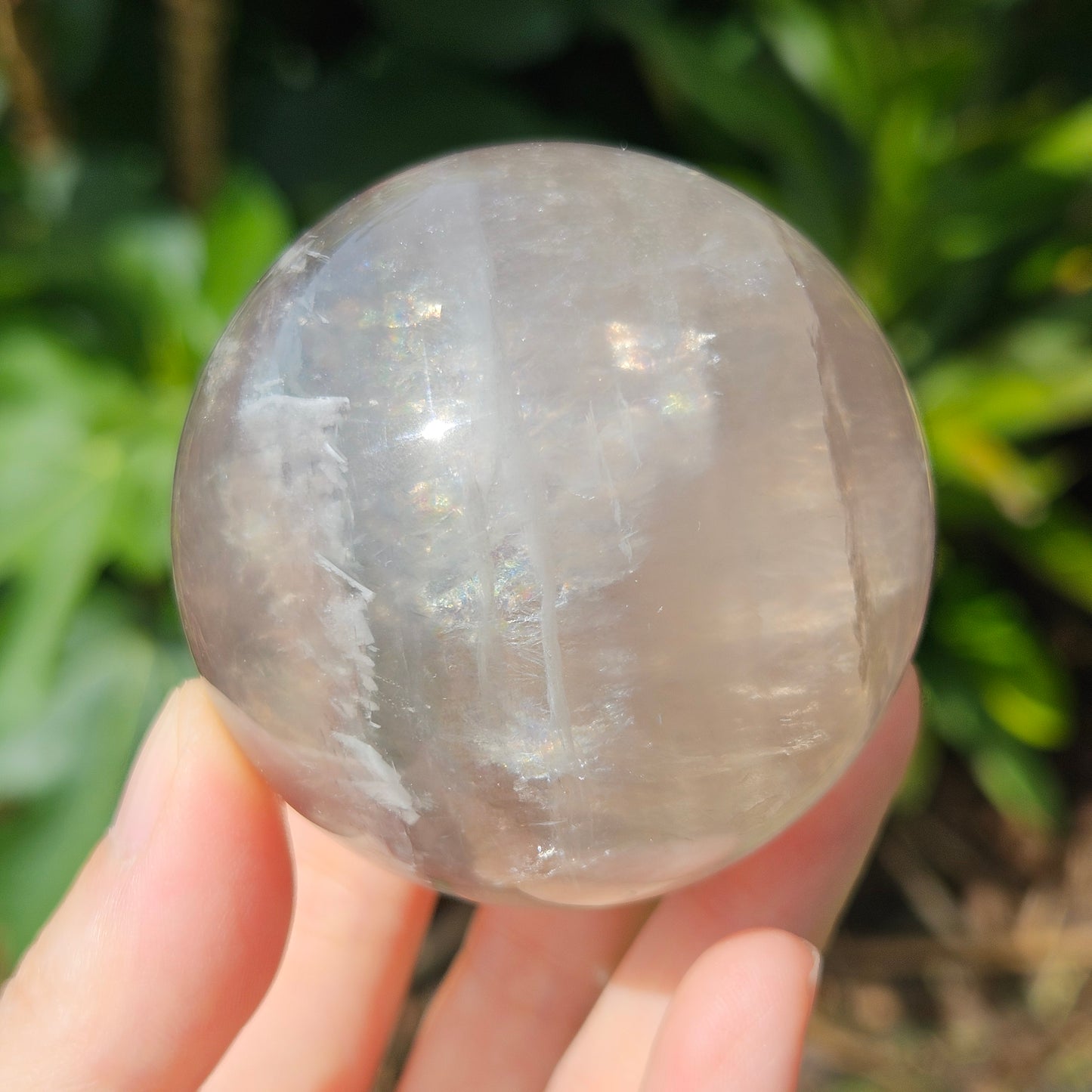 Yellow & Lavender Fluorite Mica Sphere