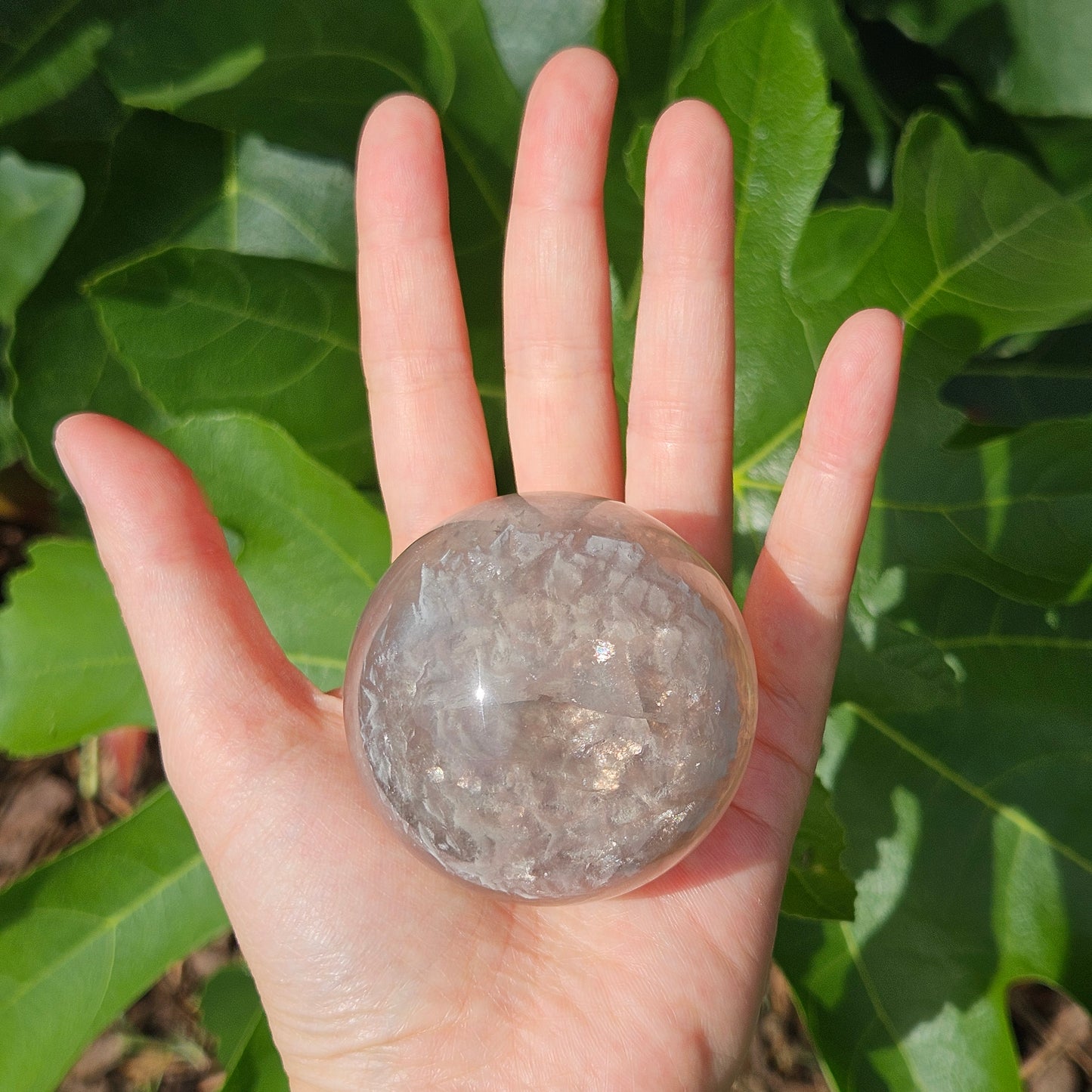 Yellow & Lavender Fluorite Mica Sphere