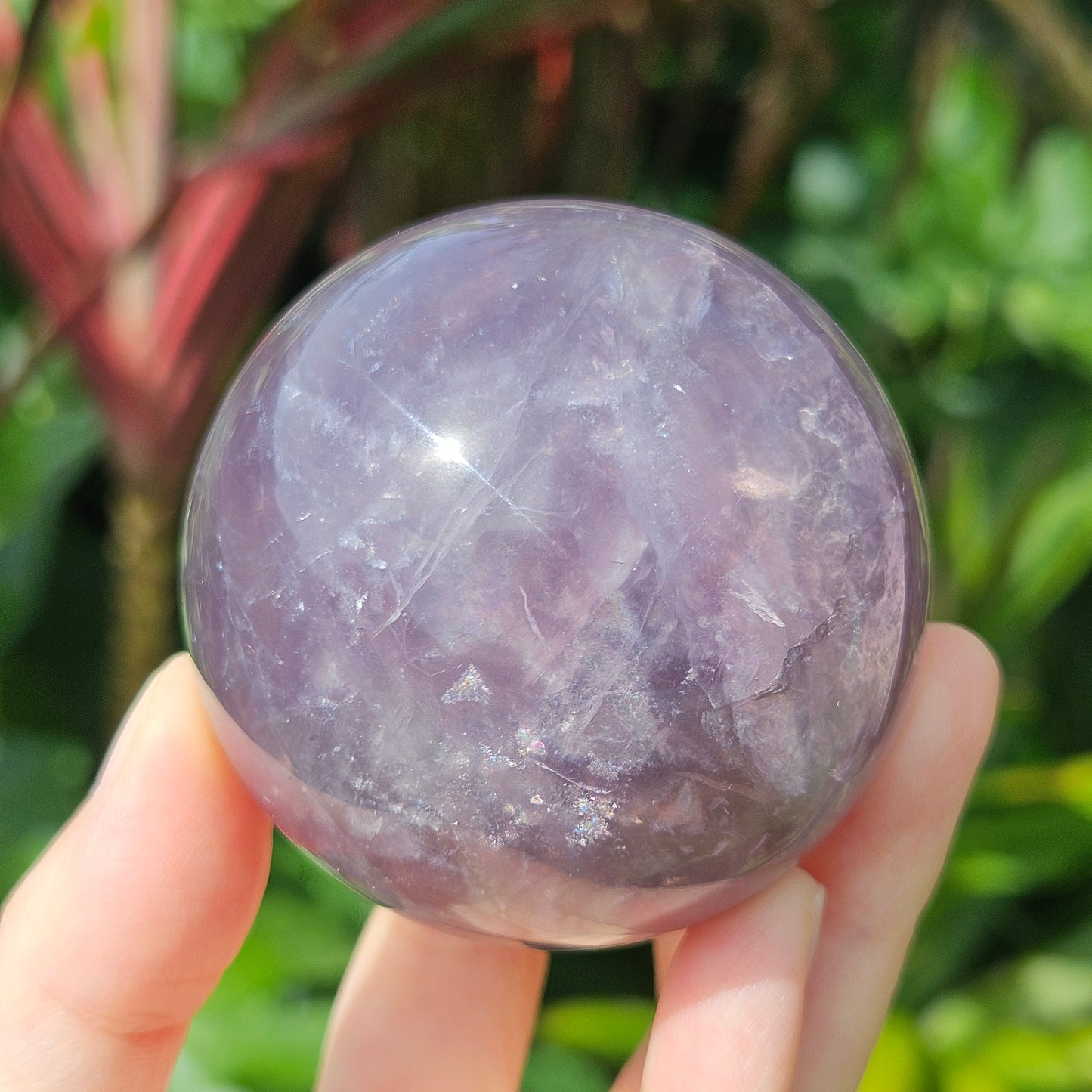 Purple Fluorite Mica Sphere