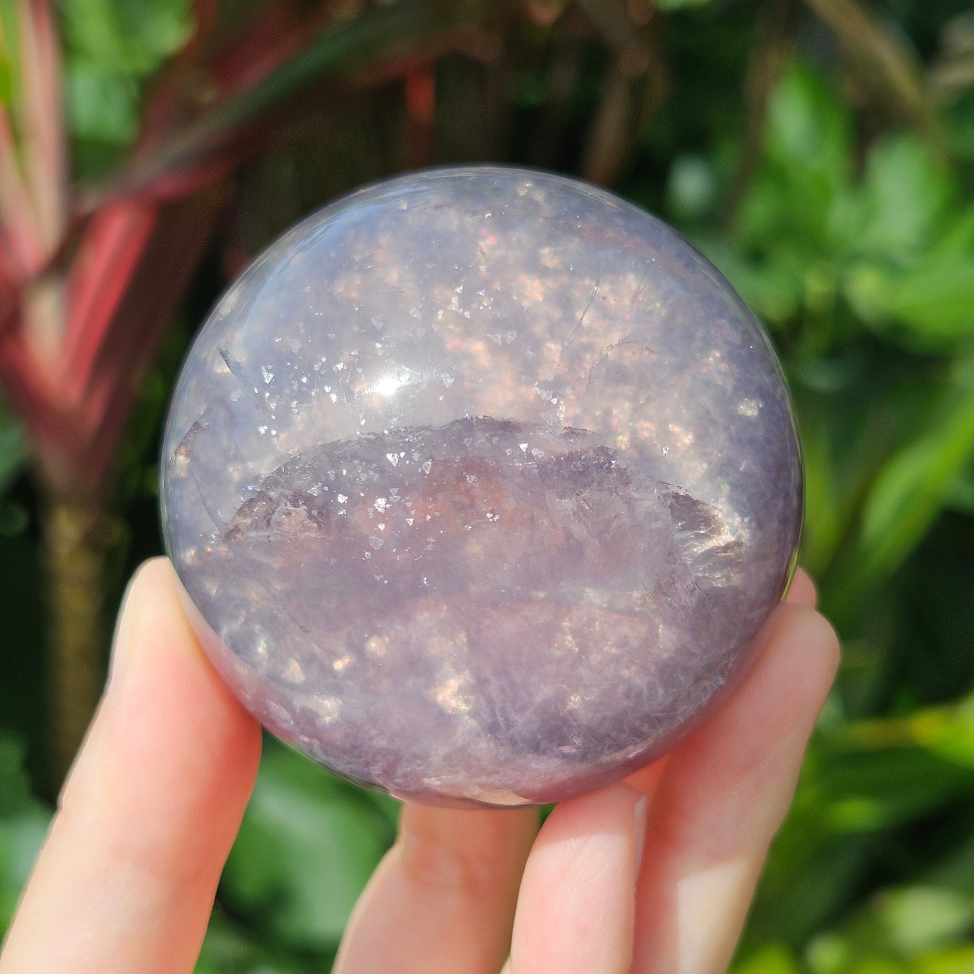 Mica in Fluorite Sphere