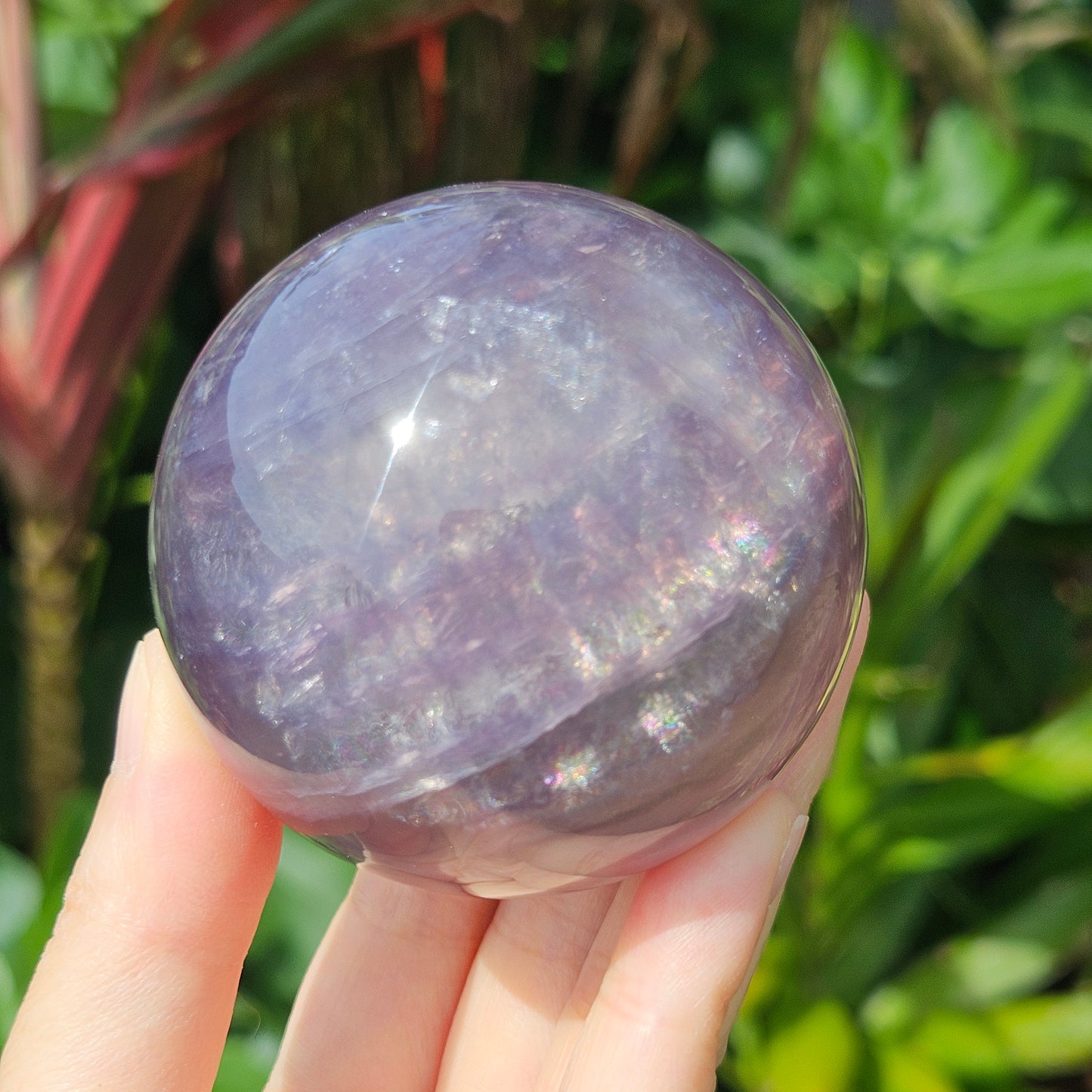 Purple Fluorite Mica Sphere (L)