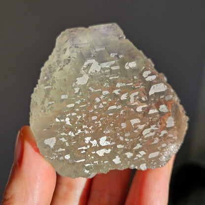 Green Fluorite Natural Specimen | Stepped / Etched
