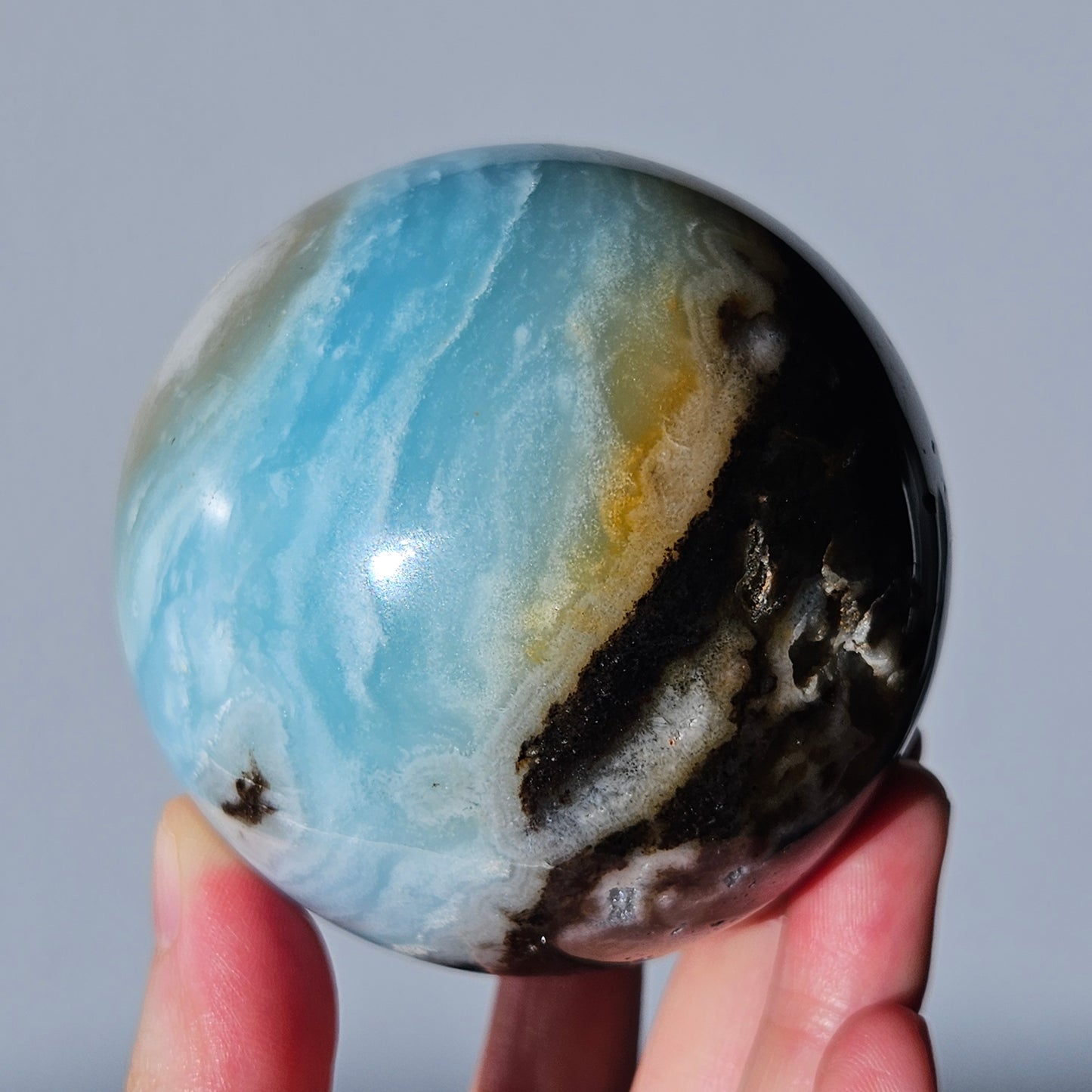 Blue Quartz Sphere