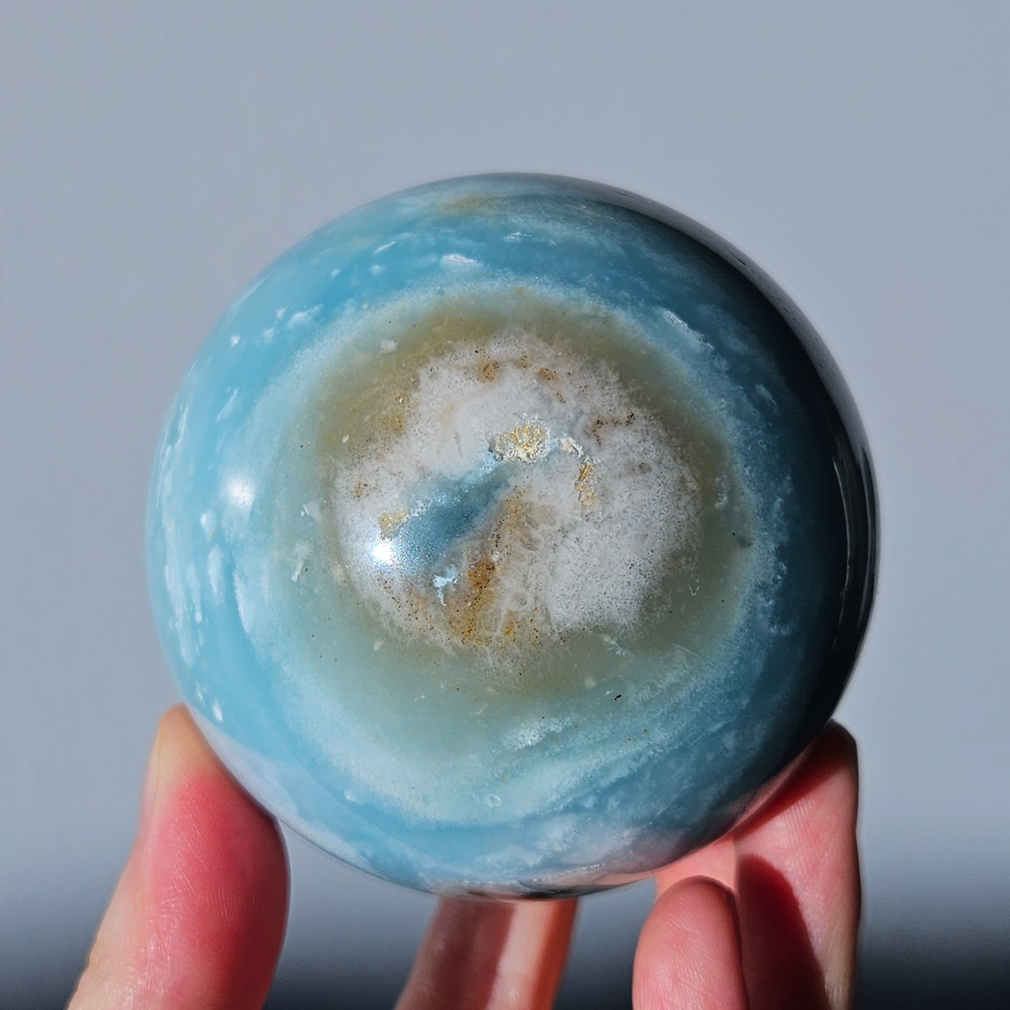 Blue Quartz Sphere