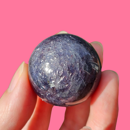 Bloodshot Iolite (Iolite sunstone) sphere