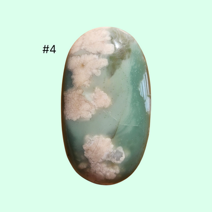 Blue Green Flower Agate