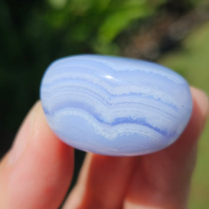 Blue Lace Agate Tumble High Quality
