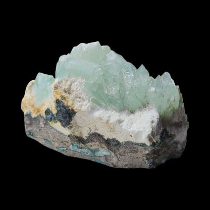 Green Apophyllite on matrix