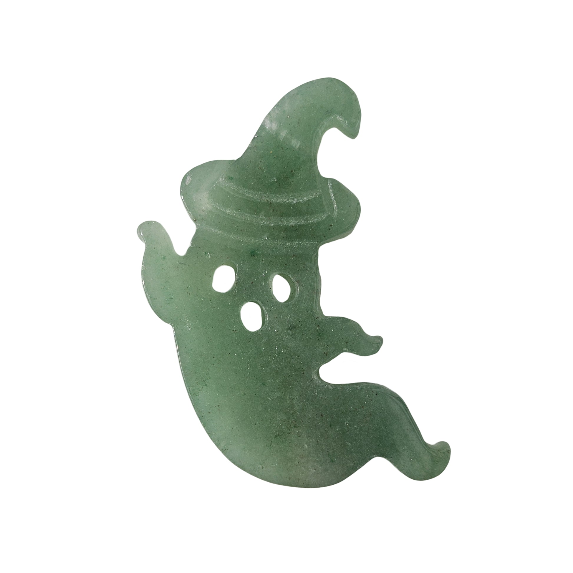 Green Aventurine Ghost Crystal Carving