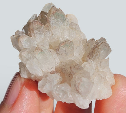 Green Phantom Quartz Cluster | Medium