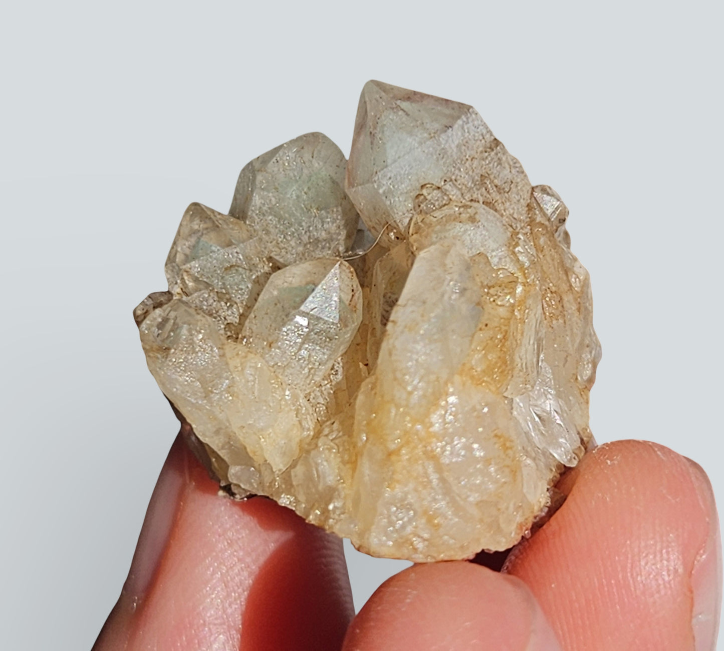 Green Phantom Quartz Cluster | Small