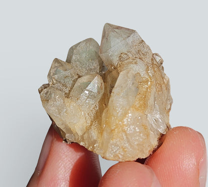 Green Phantom Quartz Cluster | Small