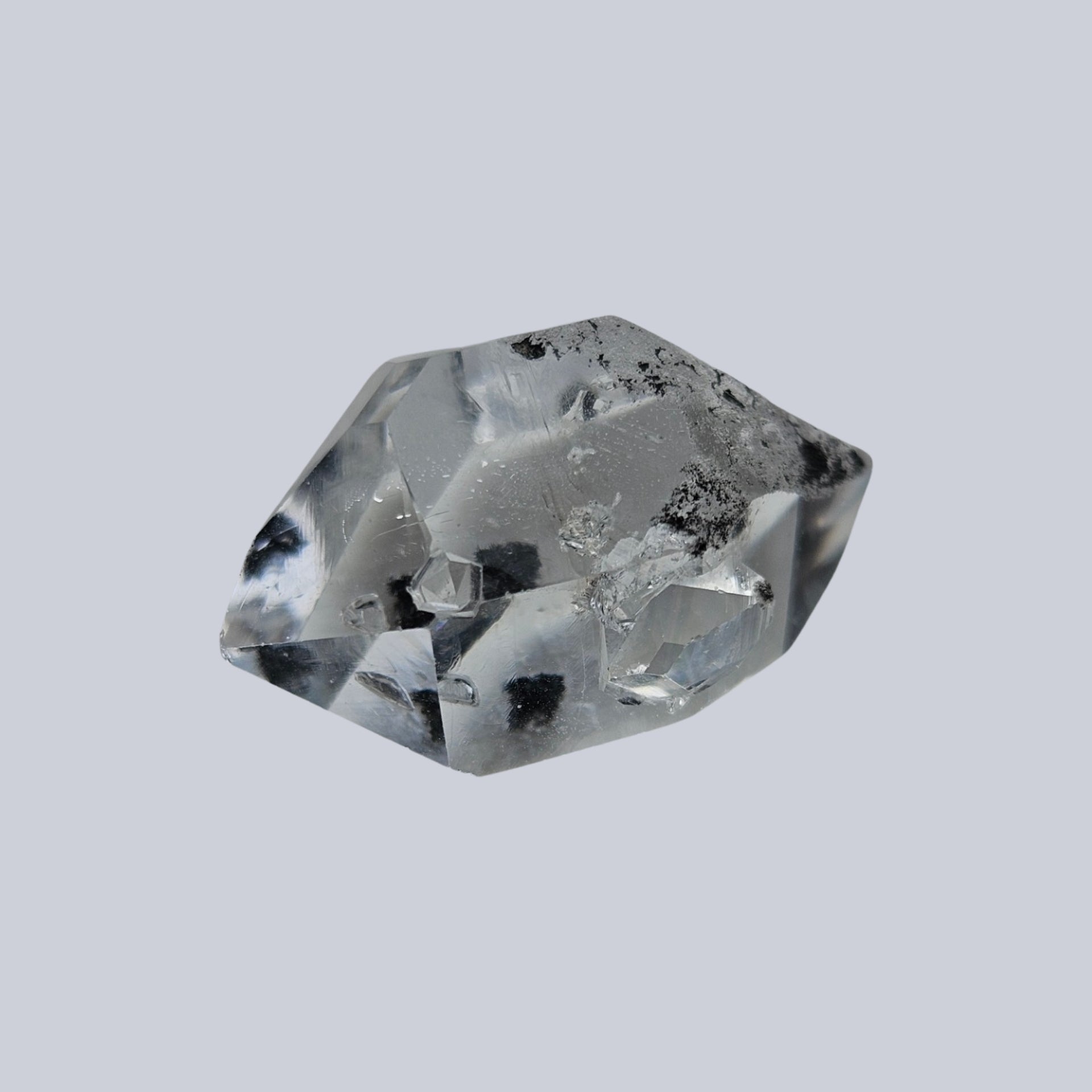 Herkimer diamond hot sale black inclusions