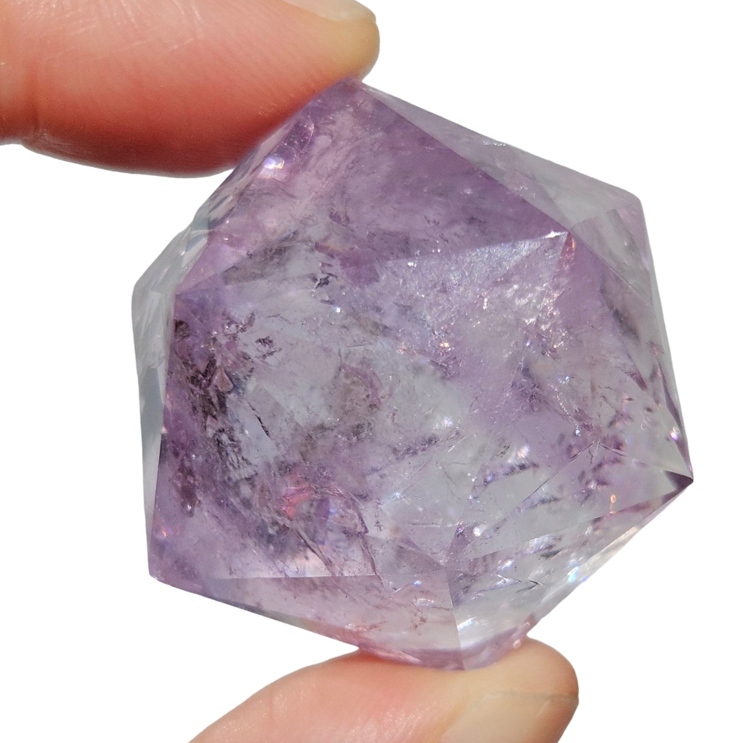 Amethyst Icosahedron (High Quality + Rainbow)