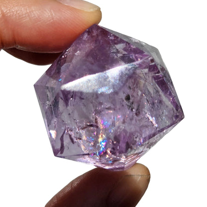 Amethyst Icosahedron (High Quality + Rainbow)