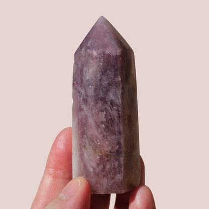 Lavender Rose Quartz Point