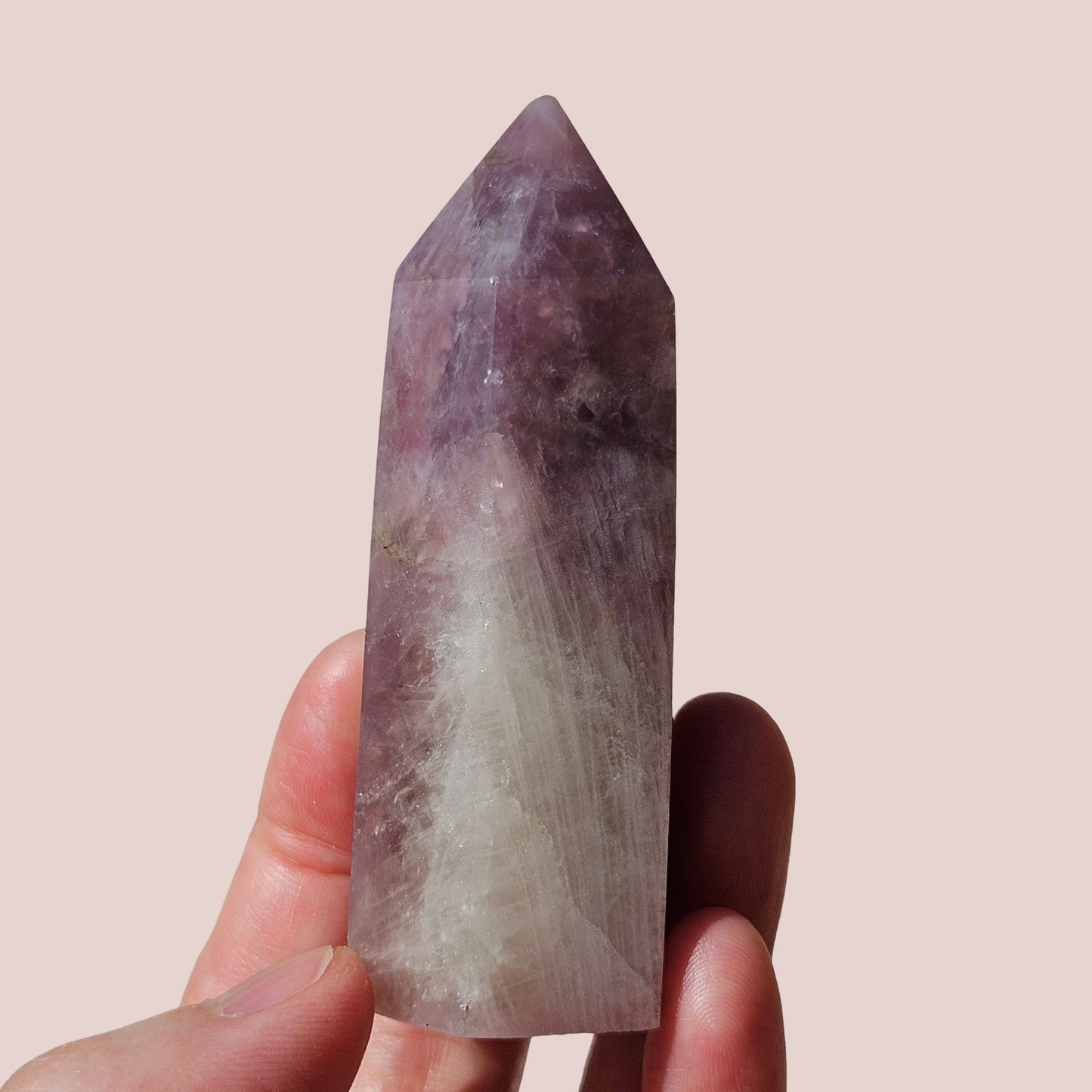 Lavender Rose Quartz Point