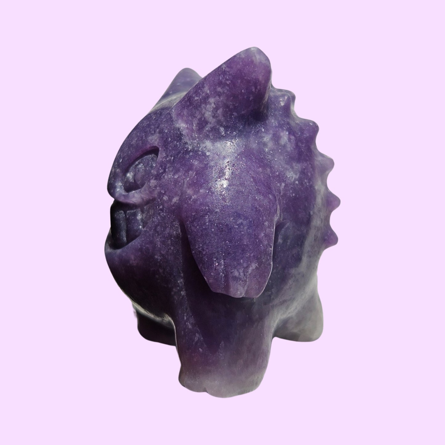 Lepidolite Carving (Gengar Pokemon)