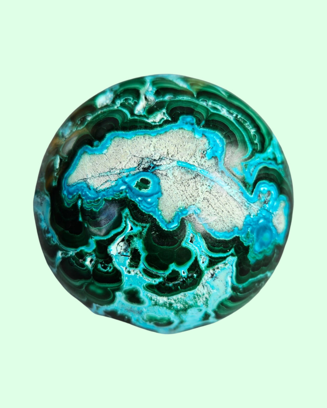 Malachite & Chrysocolla Sphere