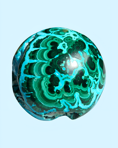 Dreamy Malachite & Chrysocolla Sphere (from Mexico)
