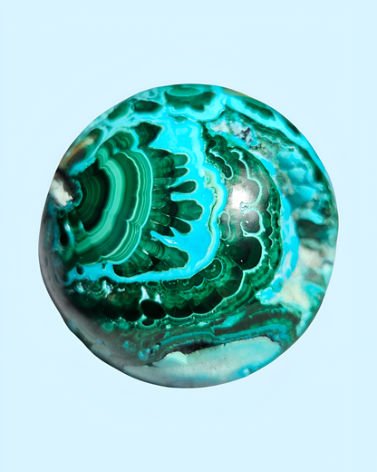 Dreamy Malachite & Chrysocolla Sphere (from Mexico)