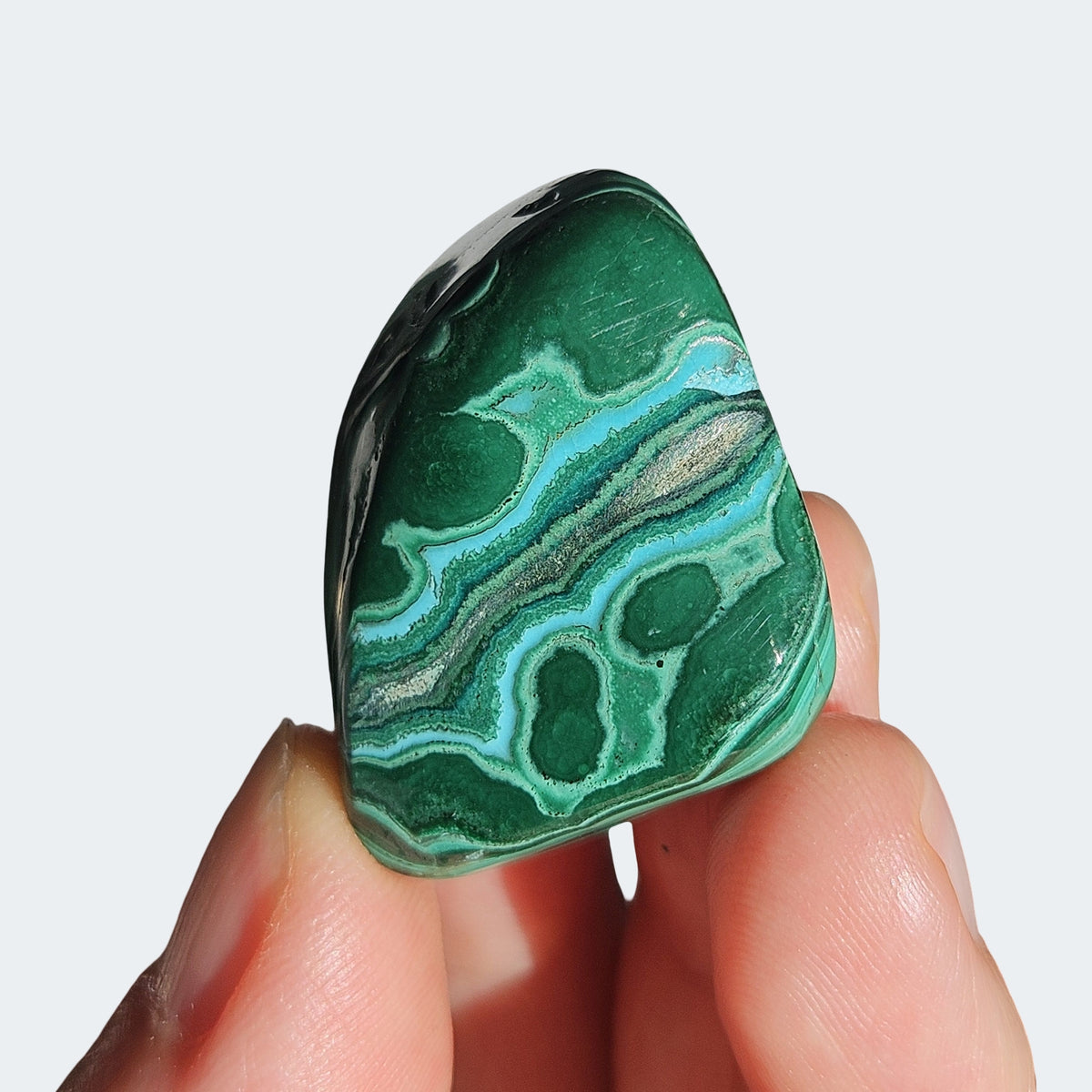 Malachite Chrystocolla Tumbled Stone
