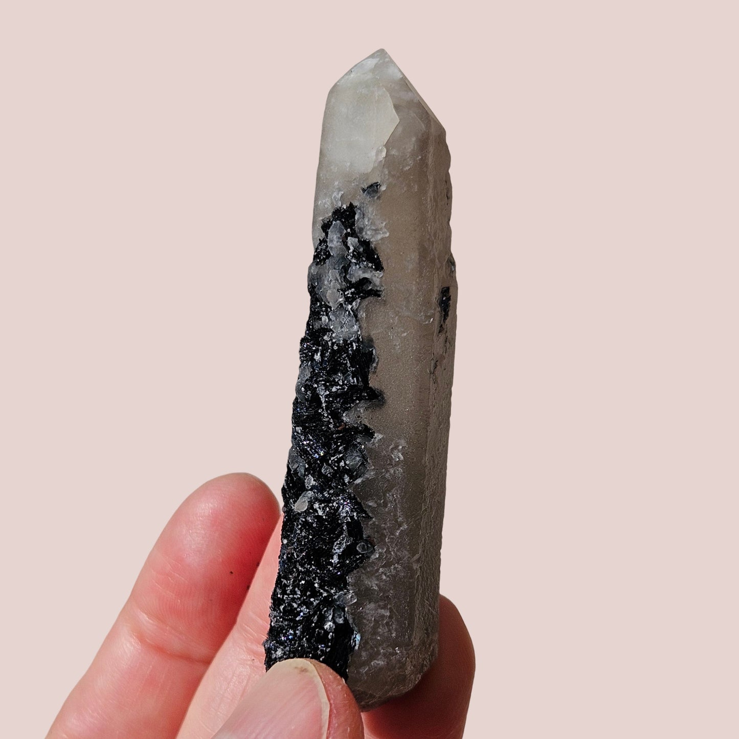 Inner Mongolian White Quartz with Hematite (Specularite)