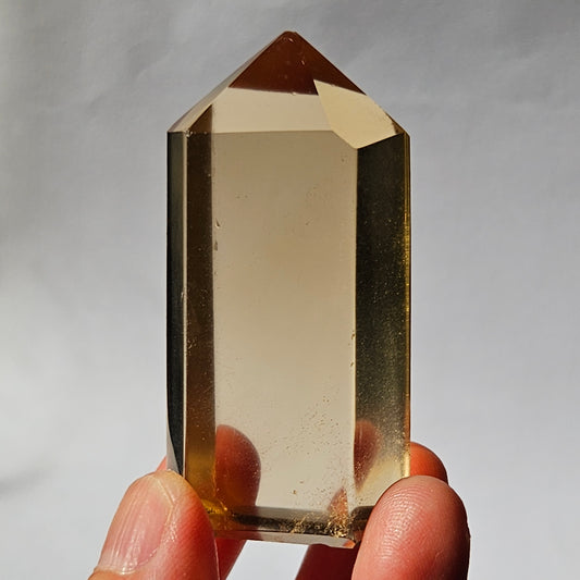 Natural citrine point from Brazil, high grade