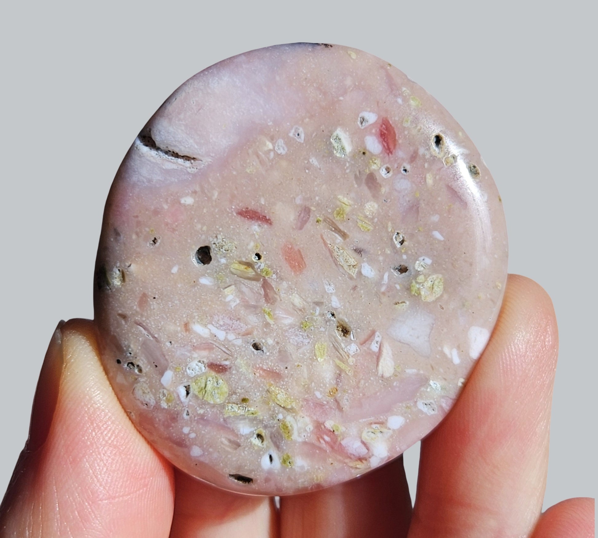 Peruvian Pink Opal Flatstone