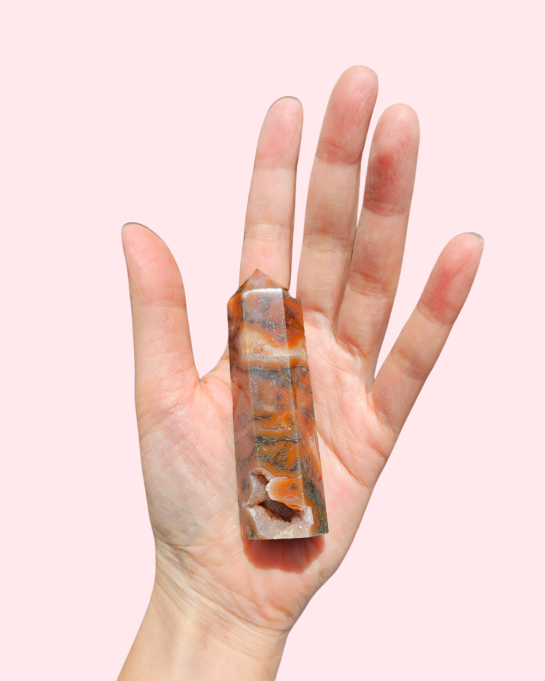 Red Moss Agate Point
