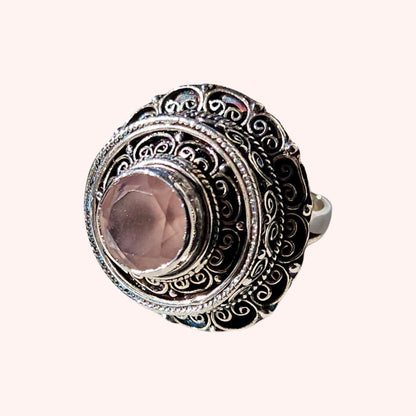 Rose Quartz Ring (Healing Energy)