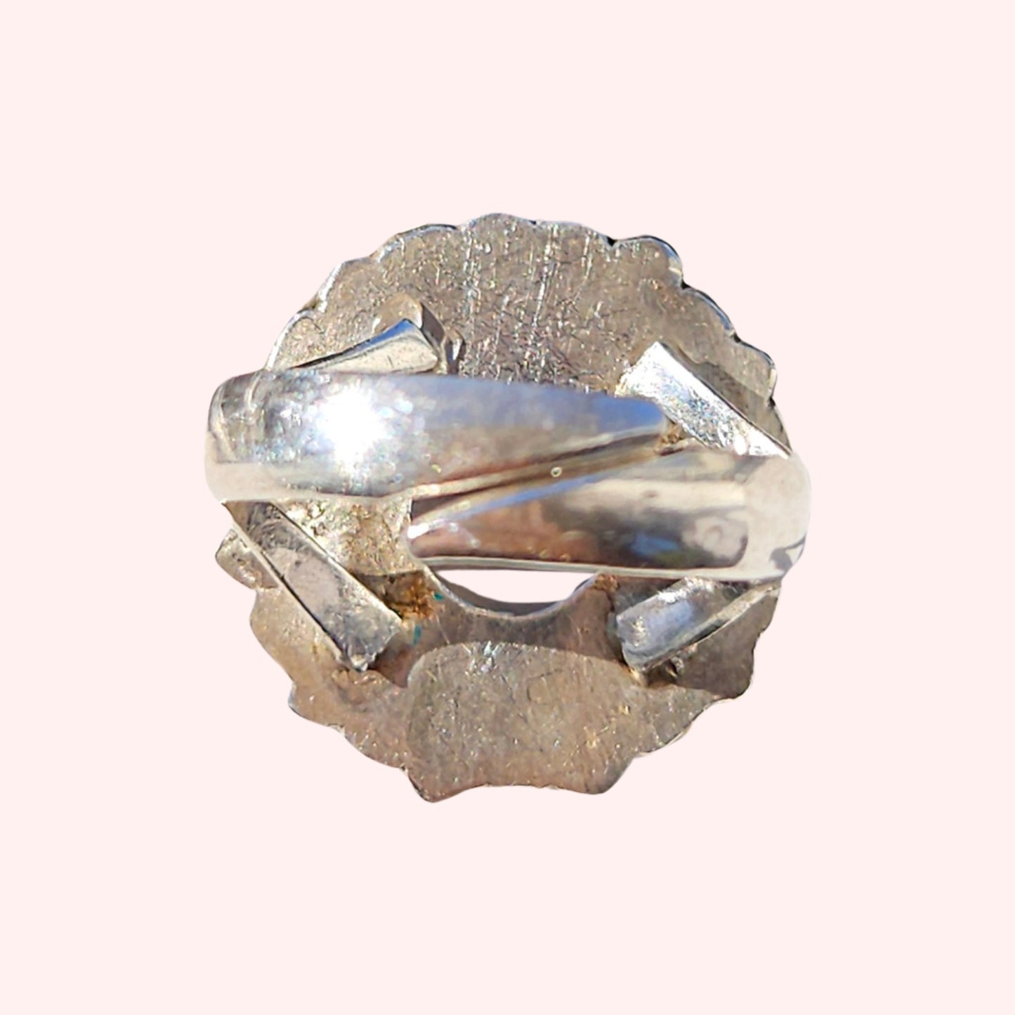 Rose Quartz Ring (Gorgeous Silverwork!)
