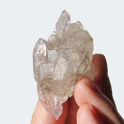 Self-Healed Smoky Quartz Cluster