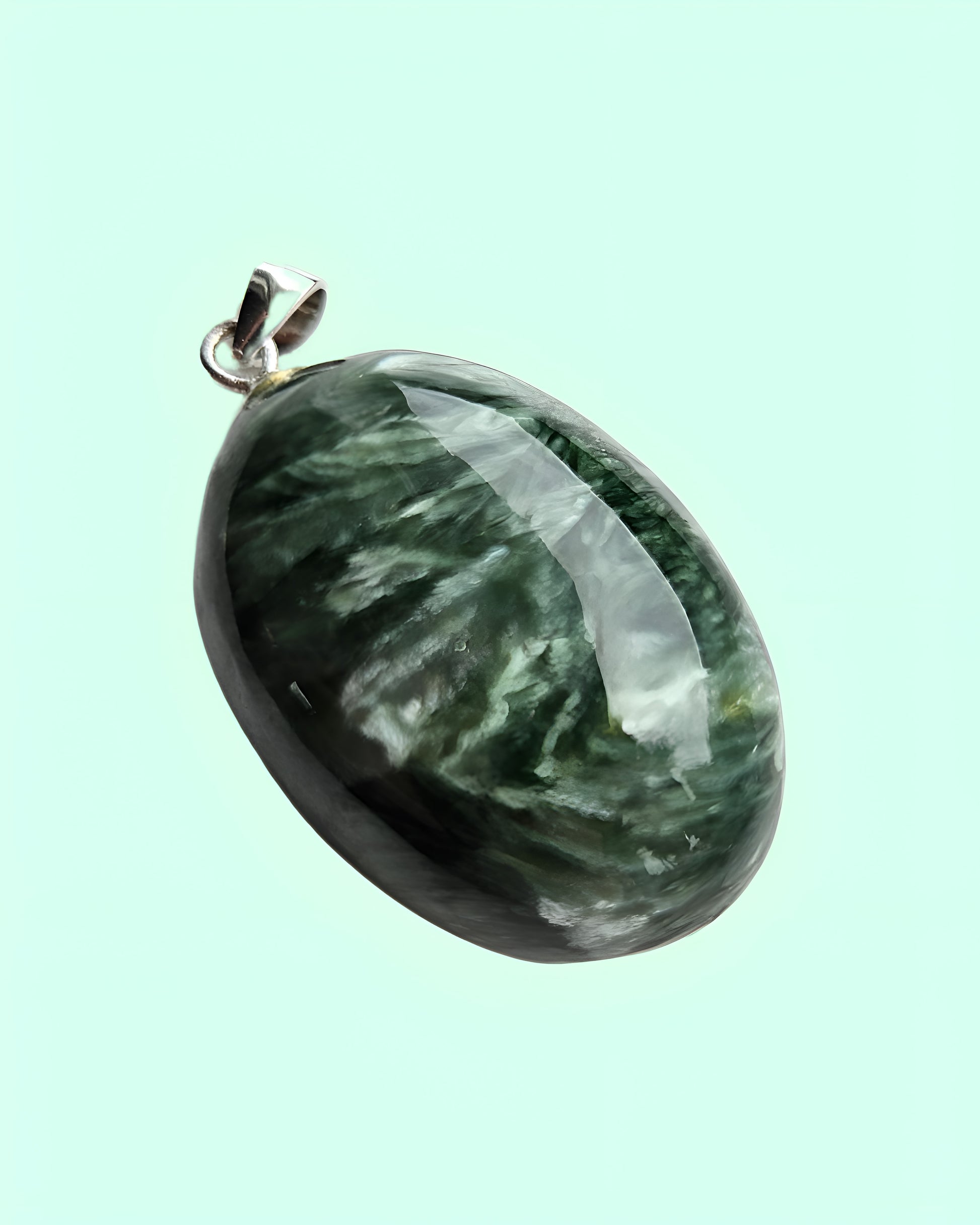Seraphinite pendant from Russia