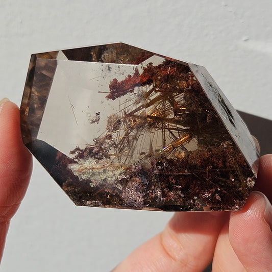 Smoky Rutilated Garden Quartz