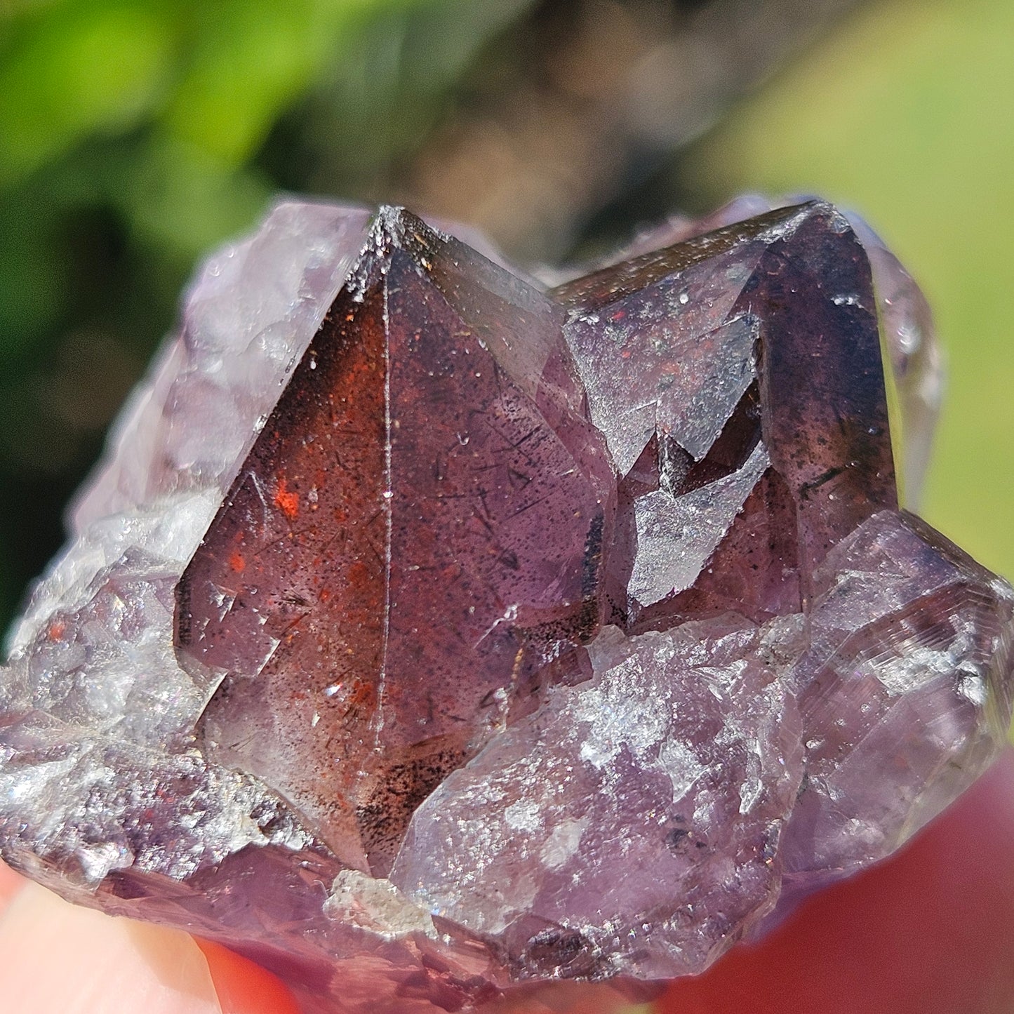 Super 7 Amethyst with Hematite 