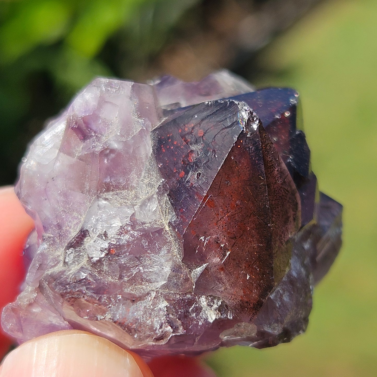 Super 7 Amethyst with Hematite 