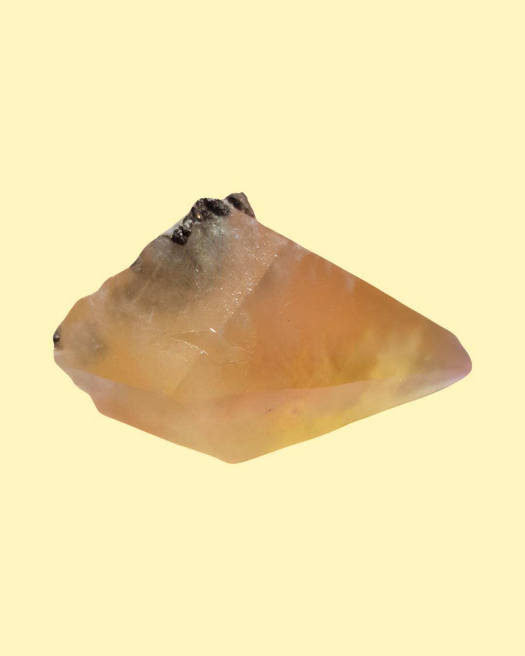 Yellow Stellar Beam Calcite (Dogtooth Calcite)